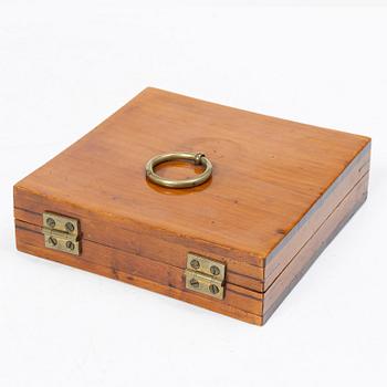 Compass, by Johan Gustaf Hasselström, instrument maker in Stockholm 1775-1812.