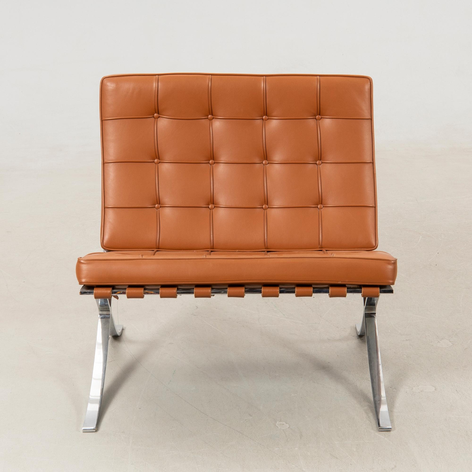 Ludwig Mies van der Rohe, armchair, "Barcelona", Knoll Studio.