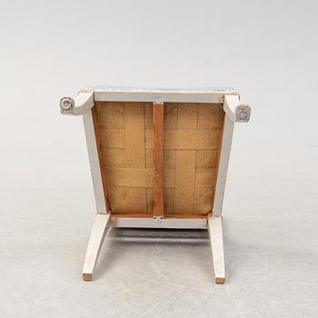 Four chairs, late gustavian, first half of the 19th century.