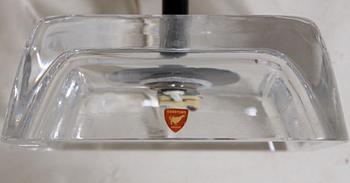 GOLVLAMPOR, ett par. Glas, design Carl Fagerlund, Orrefors. Modellnummer RD1380.