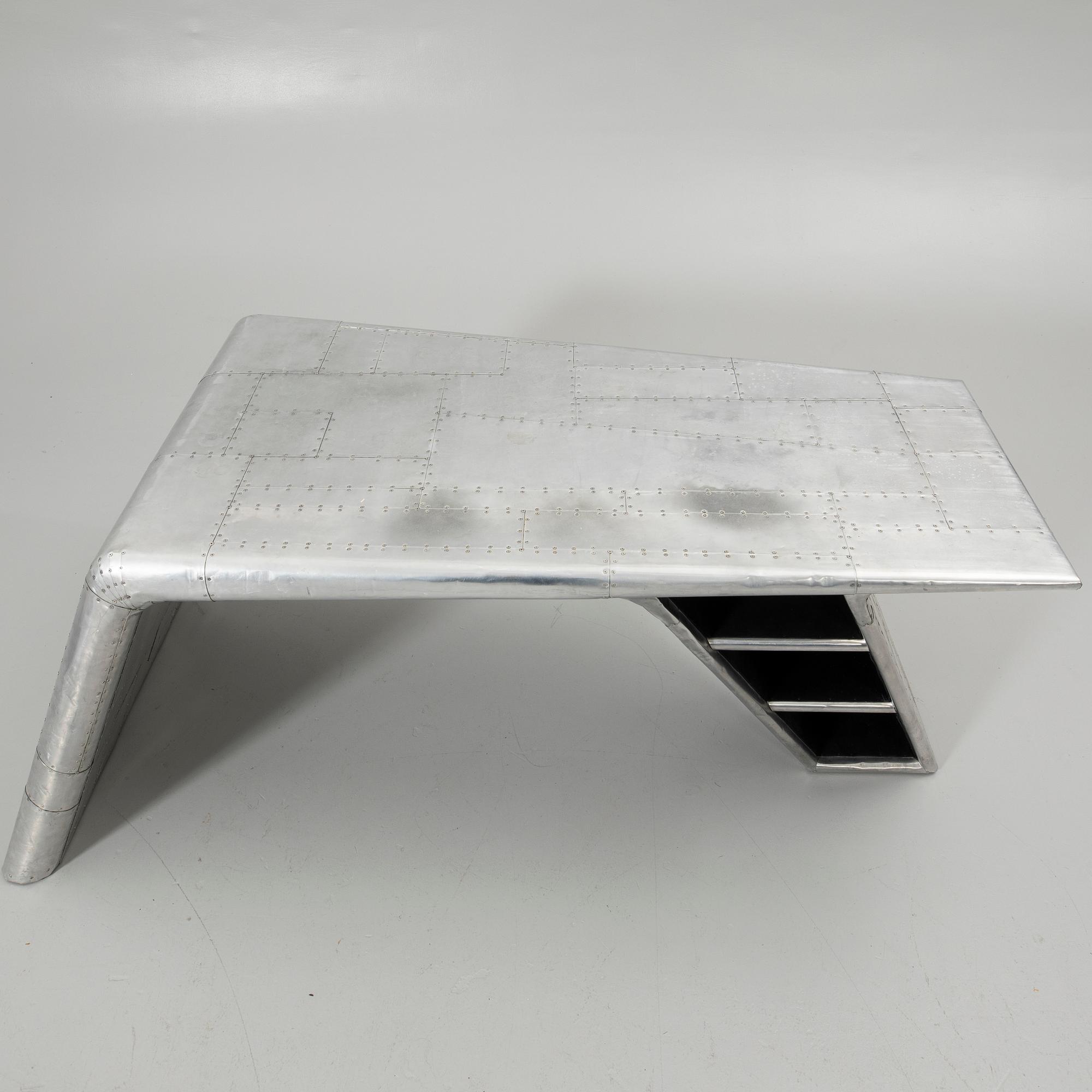 Timothy Oulton, desk “Aviator Blackhawk Valkyrie”, Artwood, 2000s.