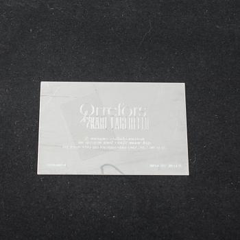 A glass vase by Karl Lagerfeld for Orrefors, signed and numbered 160/500.