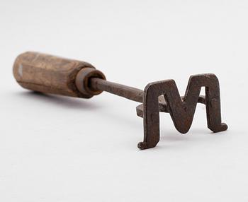 BRÄNNJÄRN, smide, 1700-/1800-tal.