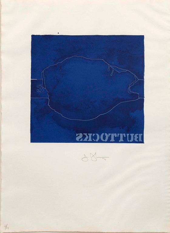 JASPER JOHNS, colour lithographe, signed and numbered 48/49, dated '74.