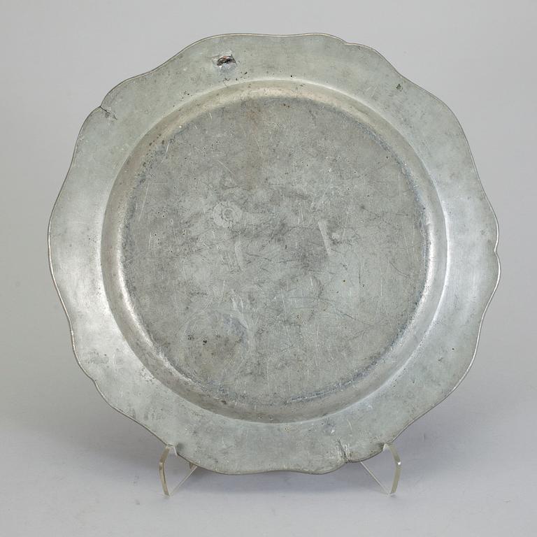 FAT, tenn, otydliga stämplar troligen England, 17/1800-tal.