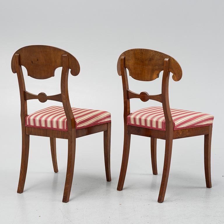 Chairs, 8 pcs, Karl Johan, second half of the 19th century.