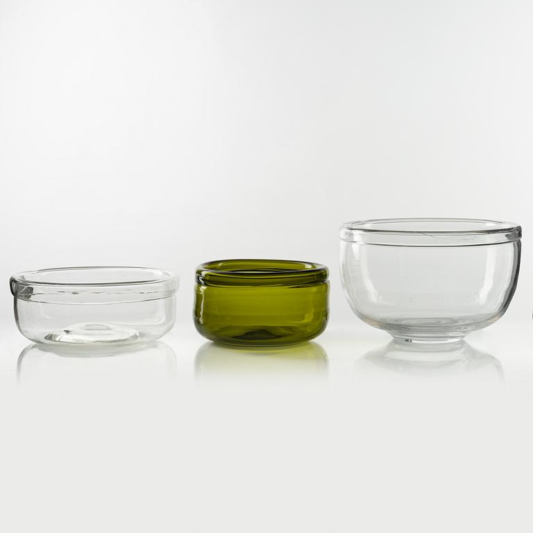 Erik Höglund, skålar, 8 st, glas.