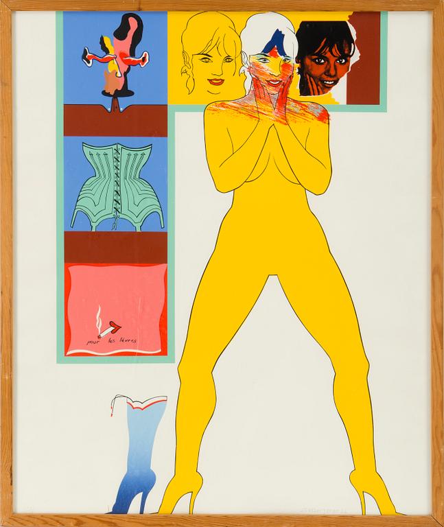 ALLEN JONES, silkscreen printed in colours, signed Allen Jones, dated -65 and numbered 192/200 with pencil.