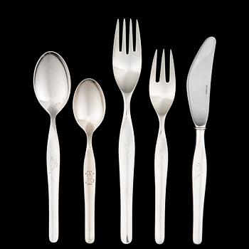BESTICK, 23 st, silver "Tapio", Tapio Wirkkala, Kultakeskus, Tavastehus, 1960-70-tal. Totalvikt 482 g.
