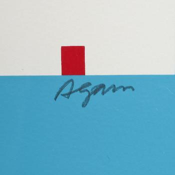 YAACOV AGAM, färglitografi signerad och numrerad HC II/XXXIII.