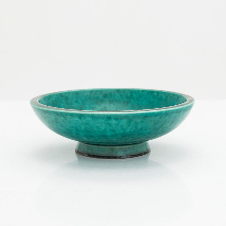 Wilhelm Kåge, vas, skålar 2st, "Argenta" Gustavsberg.