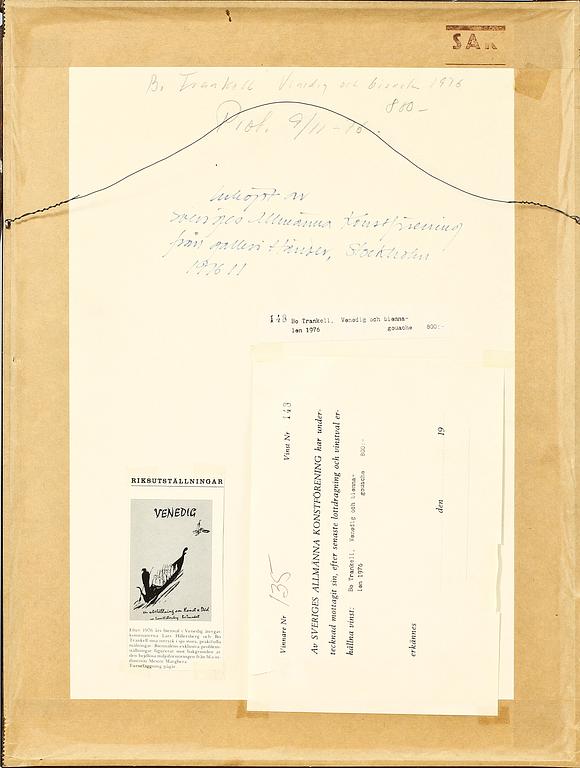 BO TRANKELL, blandteknik, sign.