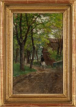 Victor Forssell, oil on panel, signed.