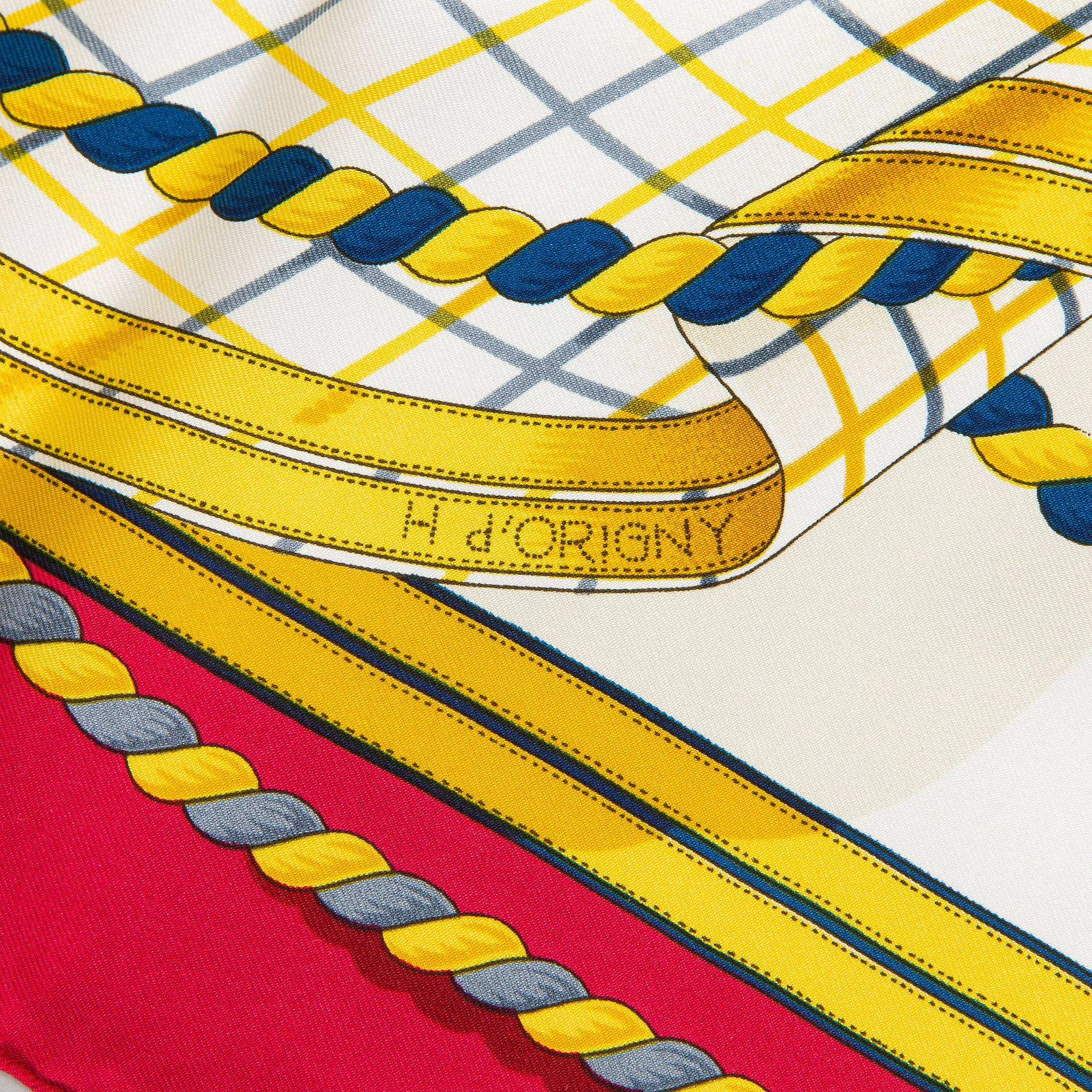 Hermès, a 'Grande Tenue' silk scarf.