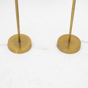 Golvlampor, ett par, snarlika, ASEA, 1900-talets andra hälft.