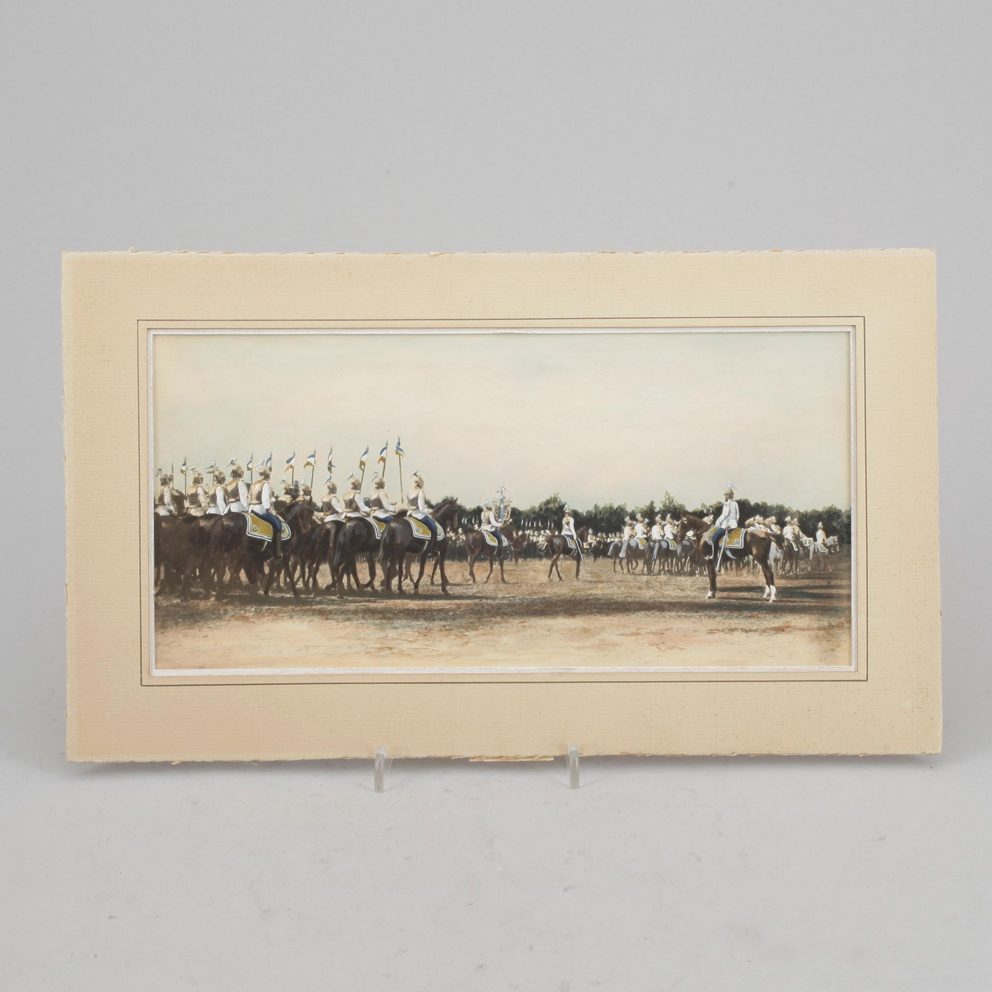 FOTOGRAFI, handkolorerat, Ryssland, 1800/1900-tal.