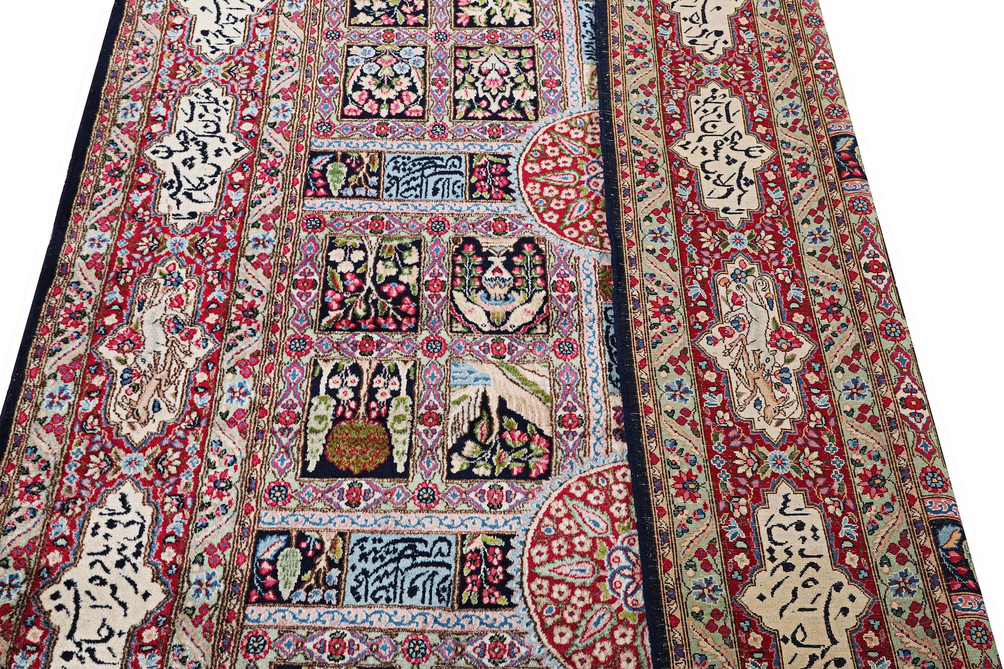 Matta, semiantik/old, Kirman, ca. 273 x 174 cm.