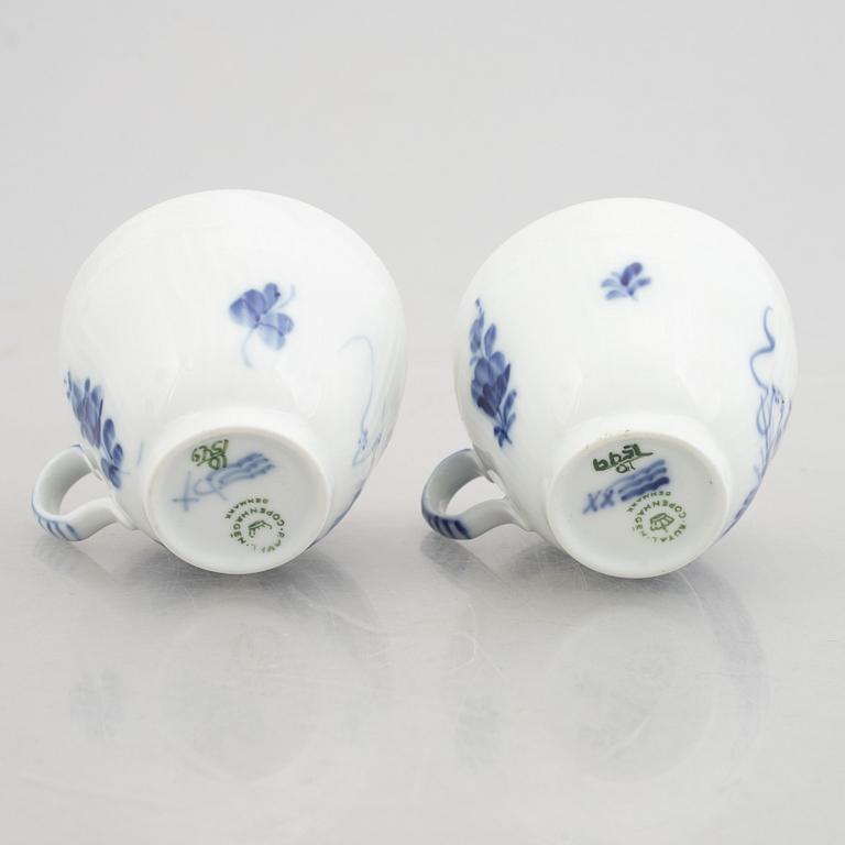 Royal Copenhagen, a 27-piece coffee service, 'Blue Flower', Denmark.