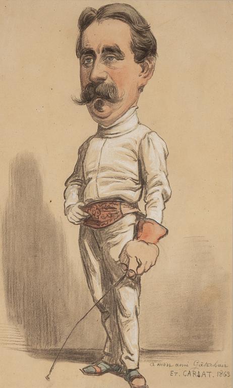 Etienne Carjat, Fäktningsmästare (Charles-Hippolyte Gatechair).