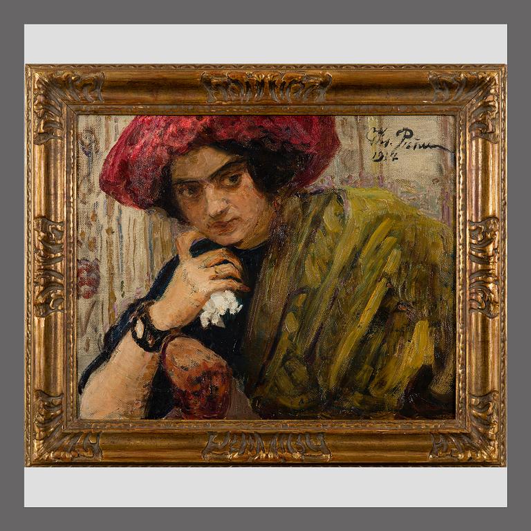 ILJA REPIN, PORTRAIT OF ISAAK BRODSKY'S SISTER.