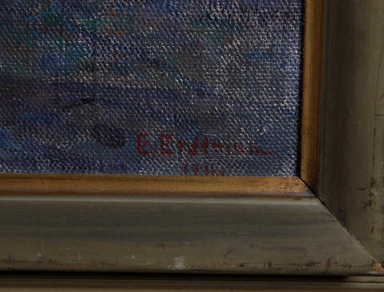 ERDTMAN, ELIAS, olja på duk, sign o dat 1911.