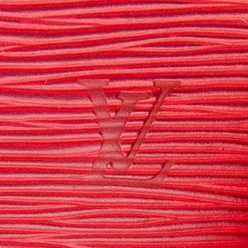 LOUIS VUITTON Red Epi Leather Alma Handbag.