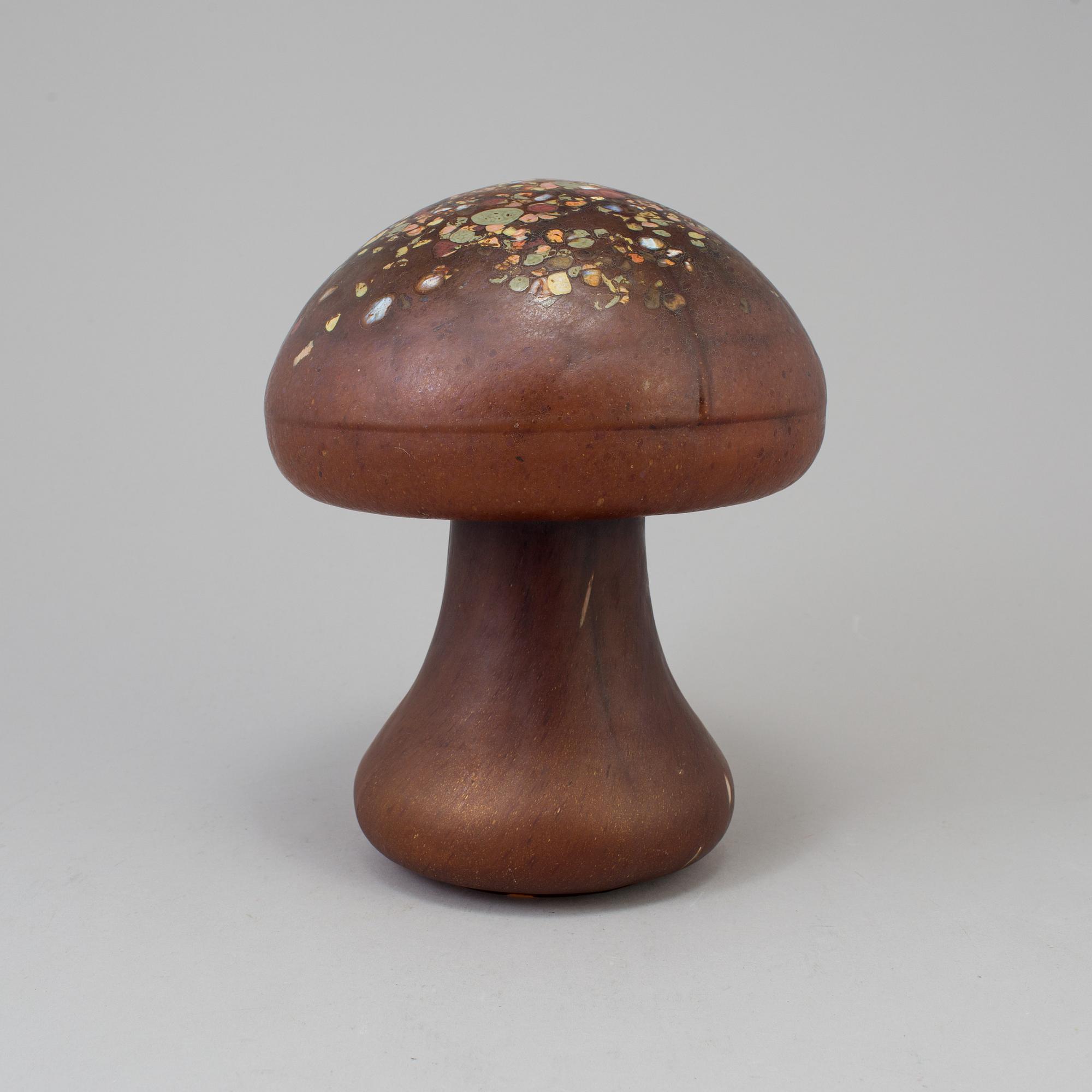 MONICA BACKSTRÖM, "Svamp", skulptur, glas, Kosta, 1980-tal.