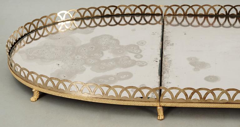 A Swedish Empire early 19th Century dinner table plateau.