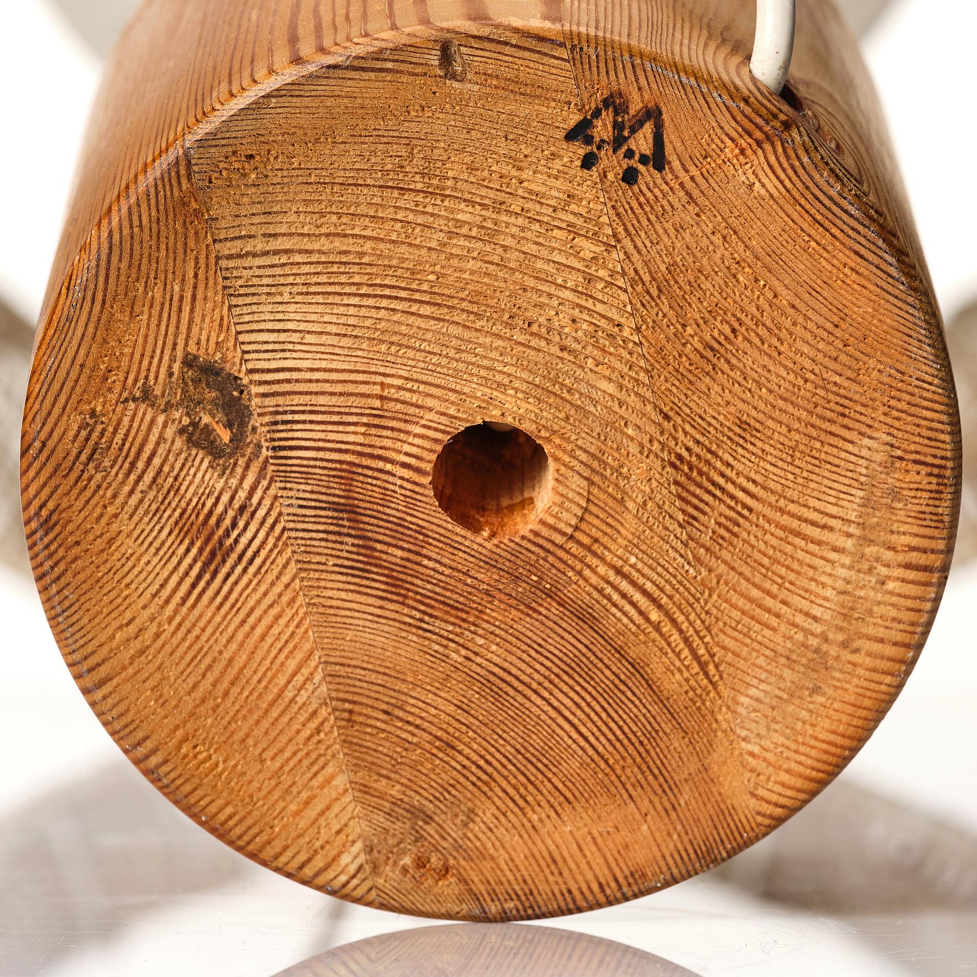 Marianne von Münchow, & Rudiger von Münchow, a pine table lamp, Svensk Hemslöjd, Sweden 1950-60s.