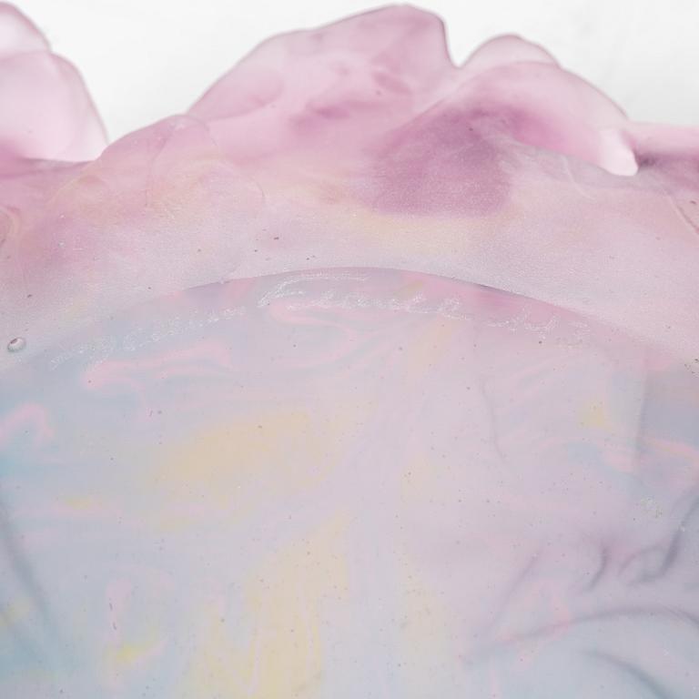 Skål, "Crystal Rose", Daum, Frankrike, samtida.