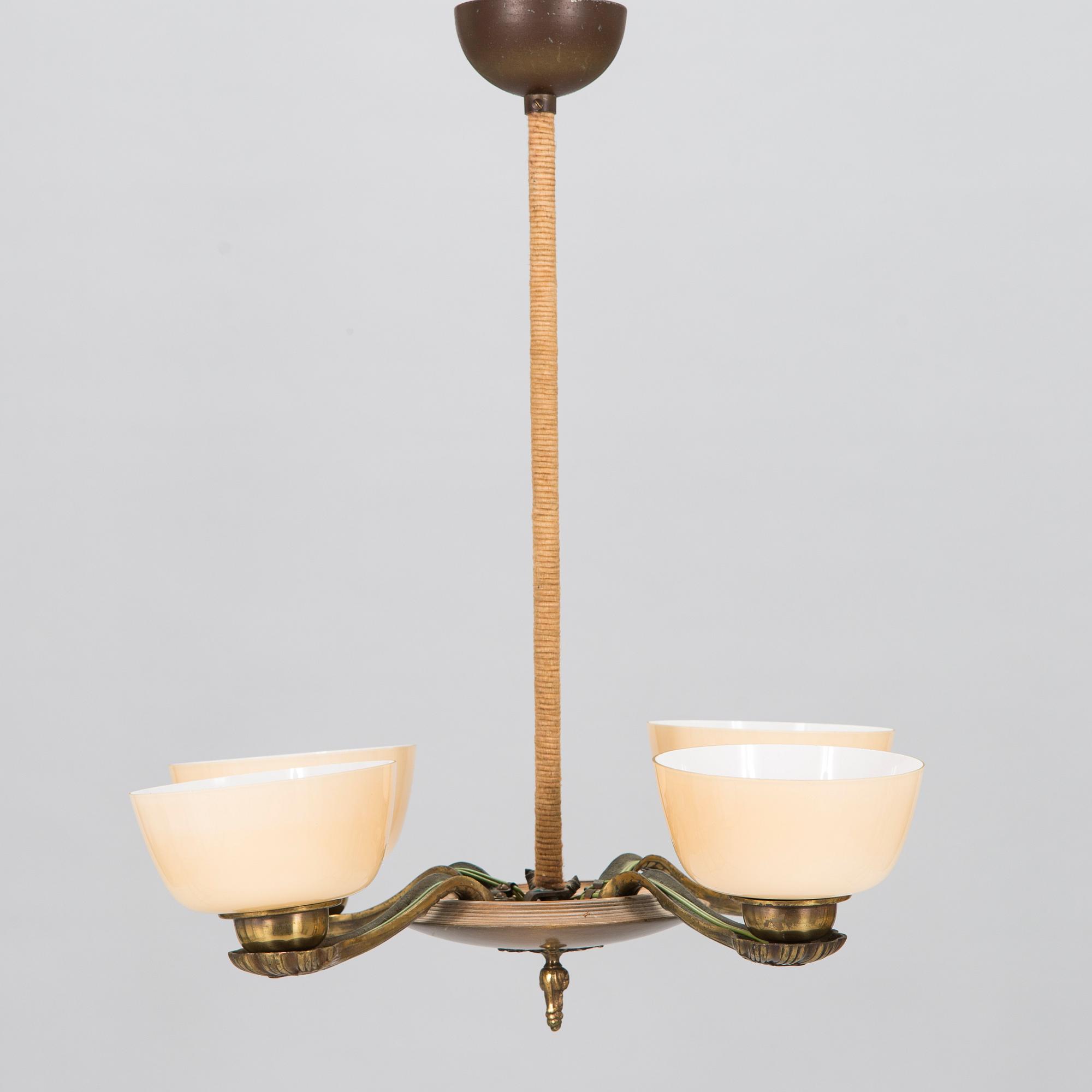 Paavo Tynell, a 1930's '1376/4' chandelier for Taito.