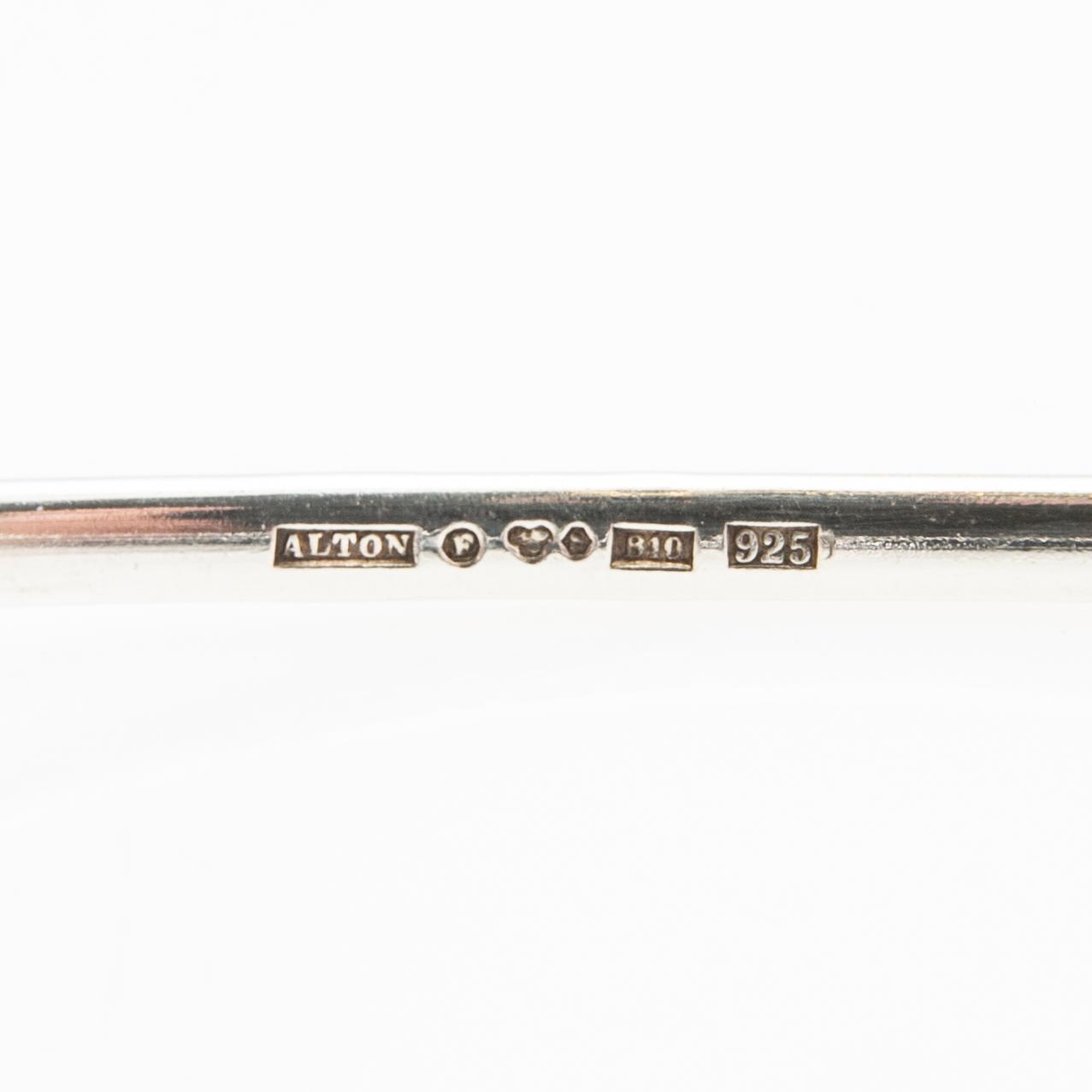 Necklace of silver with a faceted rock crystal, Alton Falköping 1976.