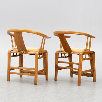Armchairs, a pair, China, 20th century.