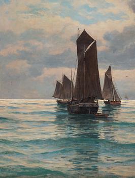 FRIEDRICH STURM, oil on canvas, signed and dated 1903.