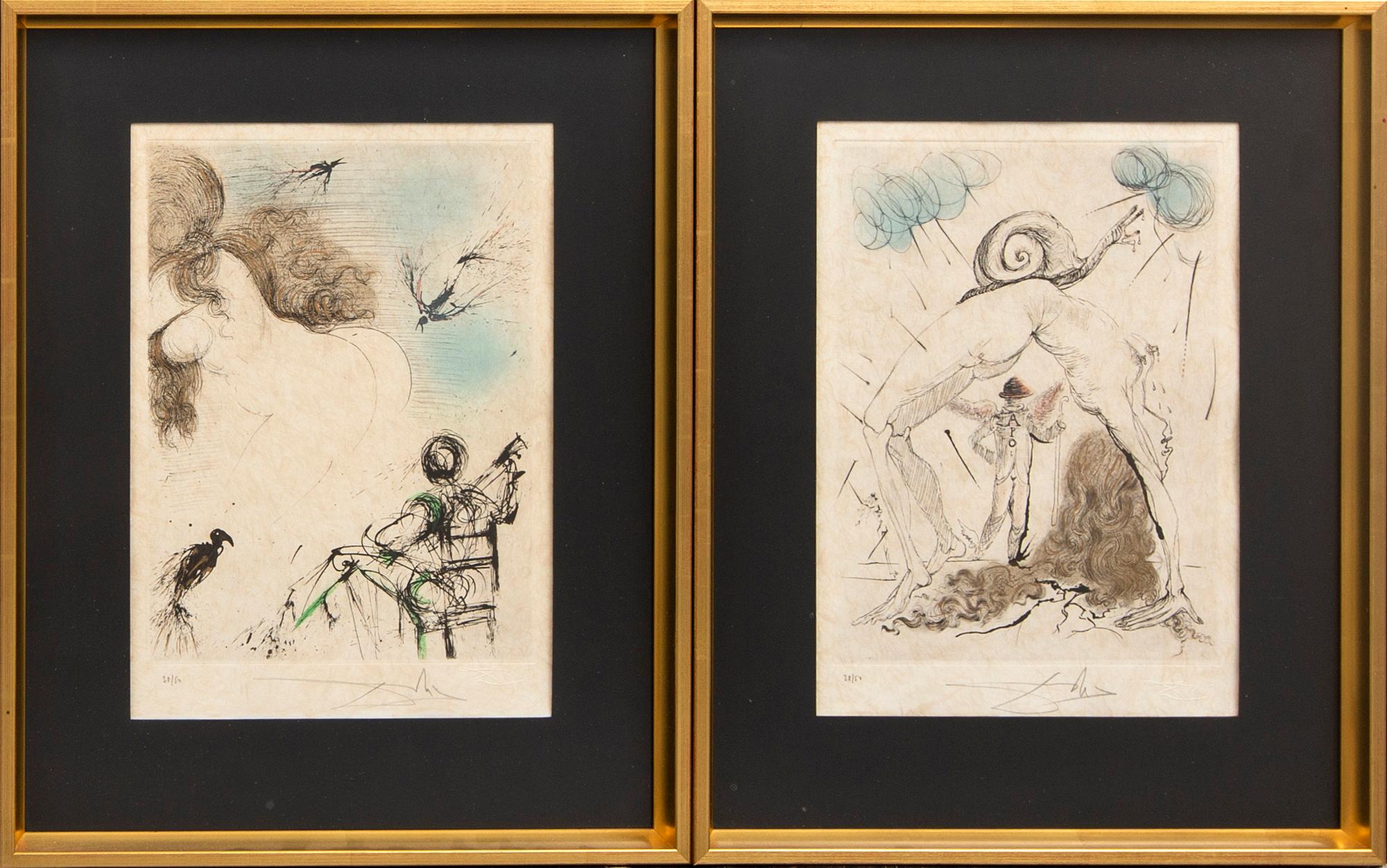 Salvador Dalí, 10, signed, numbered 38/50.