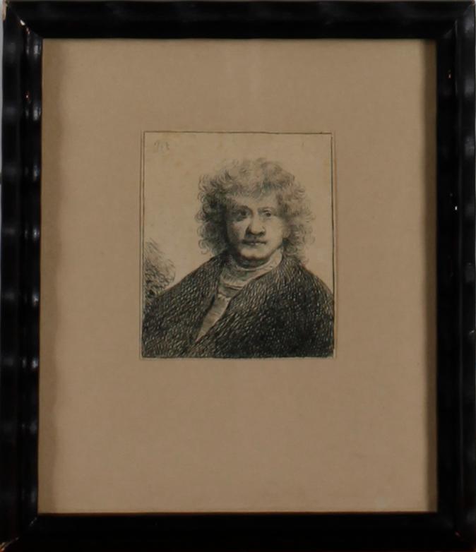 REMBRANDT HARMENSZ VAN RIJN, kopior efter, etsningar, 8 st. 1800-tal.