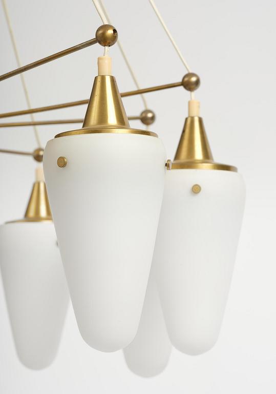 Hans-Agne Jakobsson, an imposing ceiling lamp, Hans-Agne Jakobsson AB, Markaryd, 1950s.