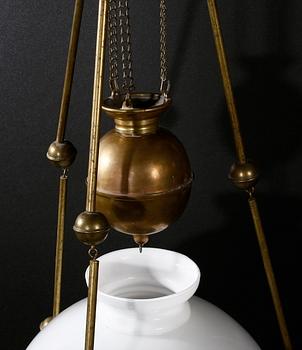 FOTOGENLAMPA, mässing, 1800/1900-tal.