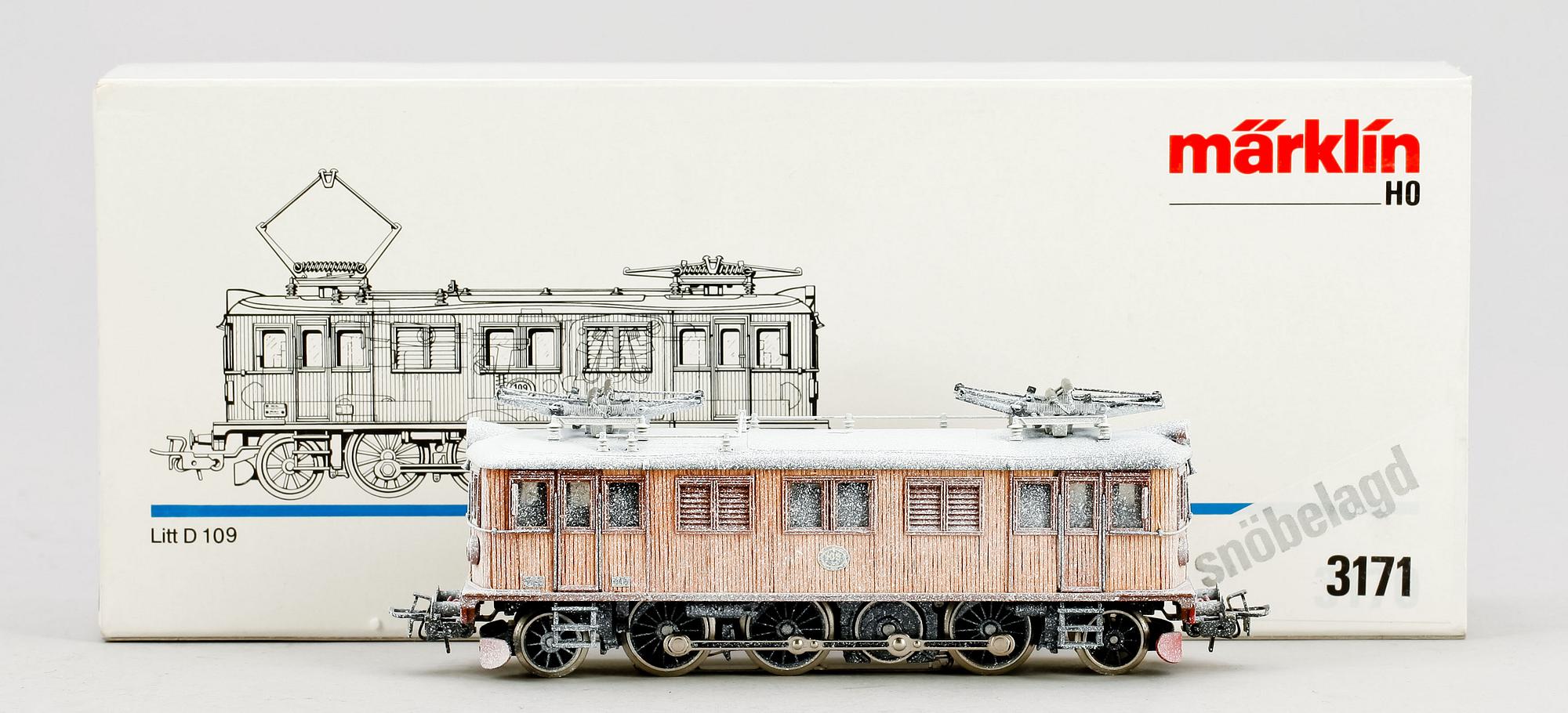 ELLOK, "3171", snöbelagt, Märklin, 1900-talets andra hälft.