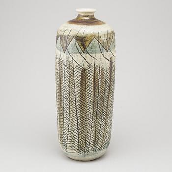 A mid 20th century stoneware vase by Anders Bruno liljefors, signed, Gustavsberg.