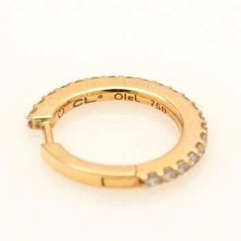 Ole Lynggaard, örhängen, ett par, 18K guld med diamanter.