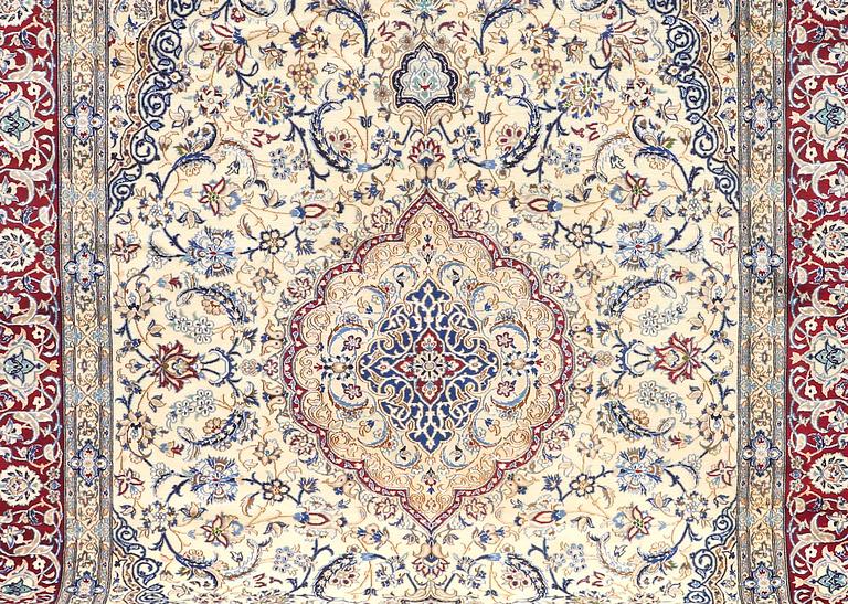 A CARPET, Nain, part silk, so called 9LAA, ca 360 x 250 cm.