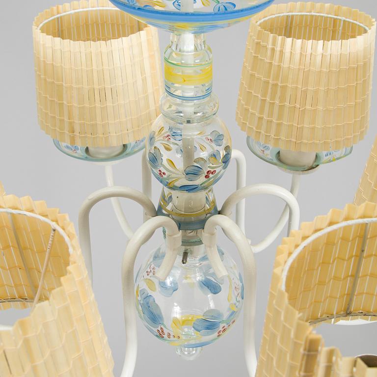 Paavo Tynell, takkrona, modell 1752, för Taito och Köklax Glasbruk, 1940-tal.