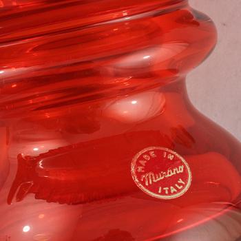 SKÅL samt VAS, glas, Murano, Italien, 1900-talets andra hälft.