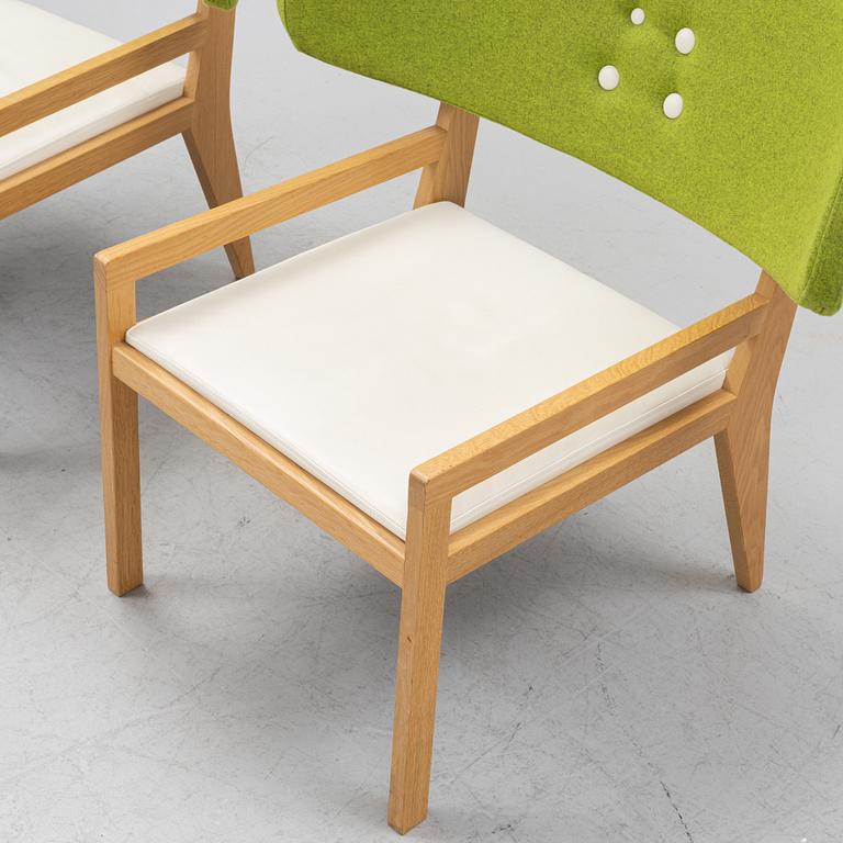 GamFratesi, Stine Gam & Enrico Fratesi, a pair of 'Cartoon' oak easy chairs, Swedese.