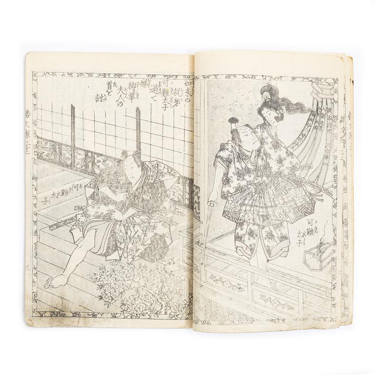 Utagawa Kunisada (Toyokuni III), Album with woodblock prints, 19th century.