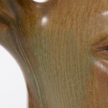 Gunnar Nylund, a stoneware figurine of an antilope head, Rörstrand, Sweden, numbered 194/200.
