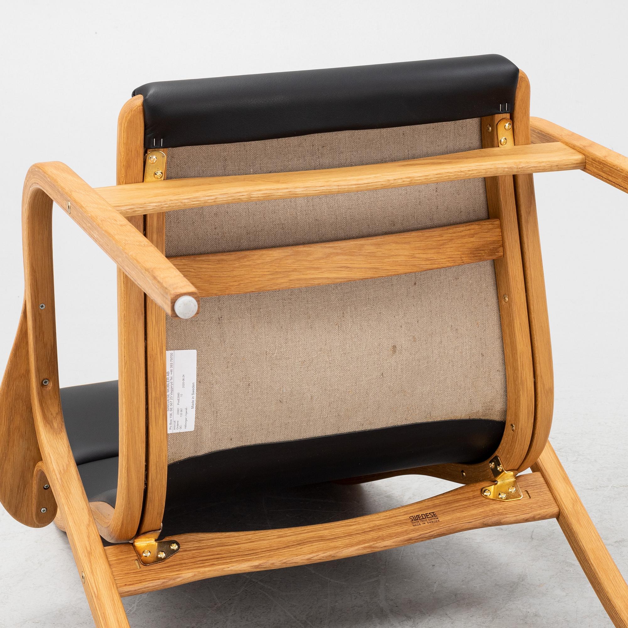 Yngve Ekström, a 'Lamino' armchair, Swedese.