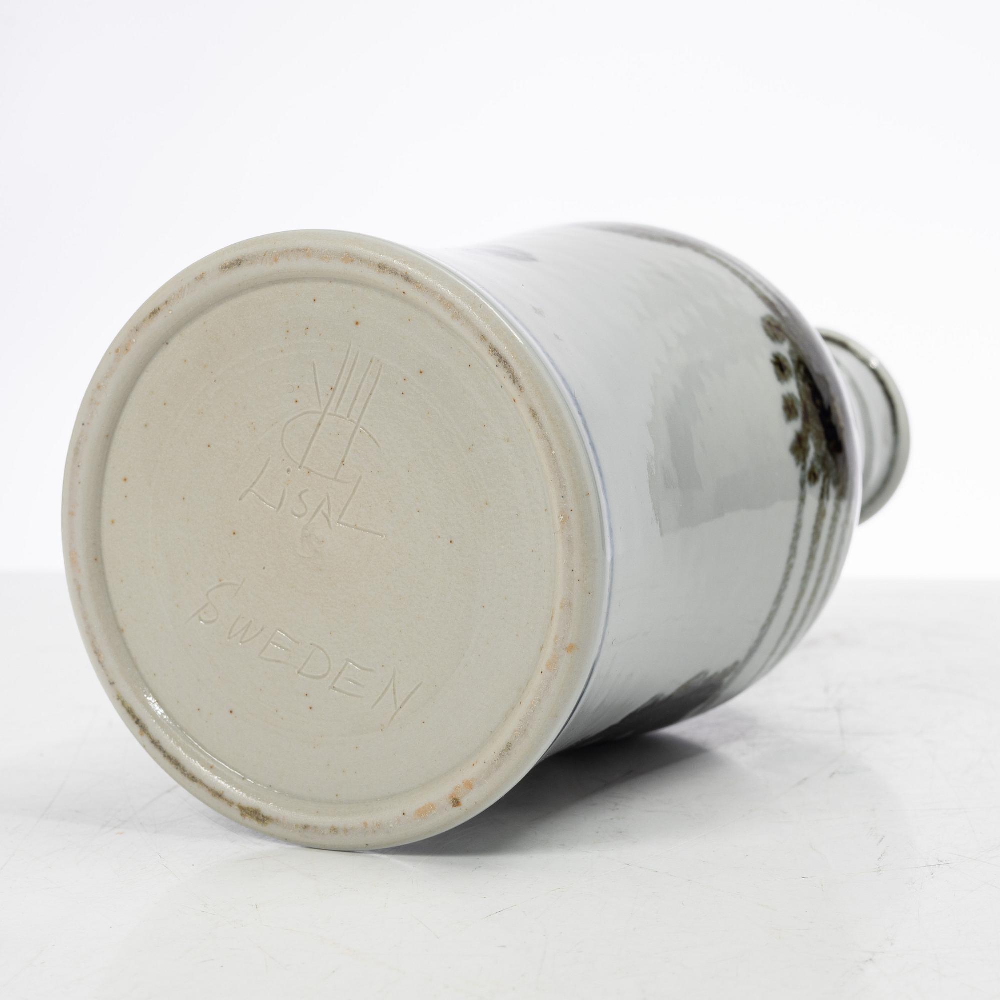 Lisa Larson, a stoneware vase, from the 'Karolin' series, Gustavsberg Studio, 1960s.