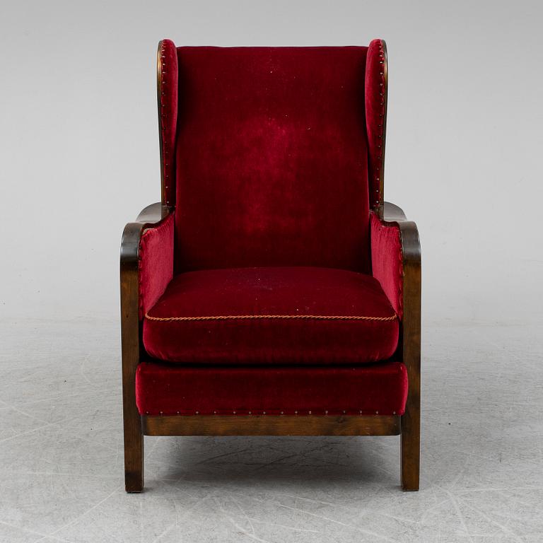 WILHELM KNOLL, an easy chair from Knolls Moderna Möbler, 1930's.